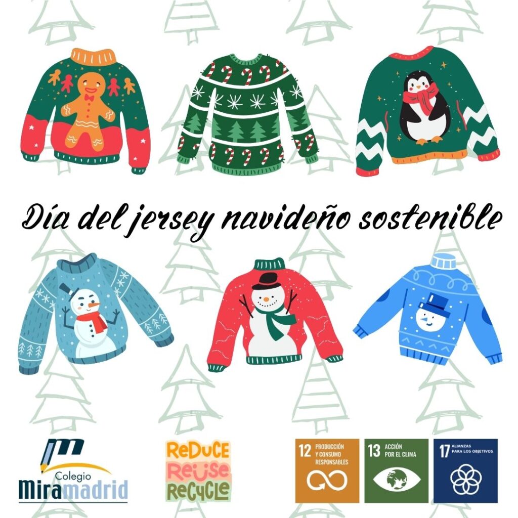 Jerseys navideños sostenibles